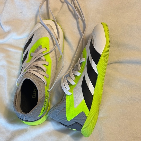 Adidas Neon Yellow and Black athletic shoes - Picture 7 of 9